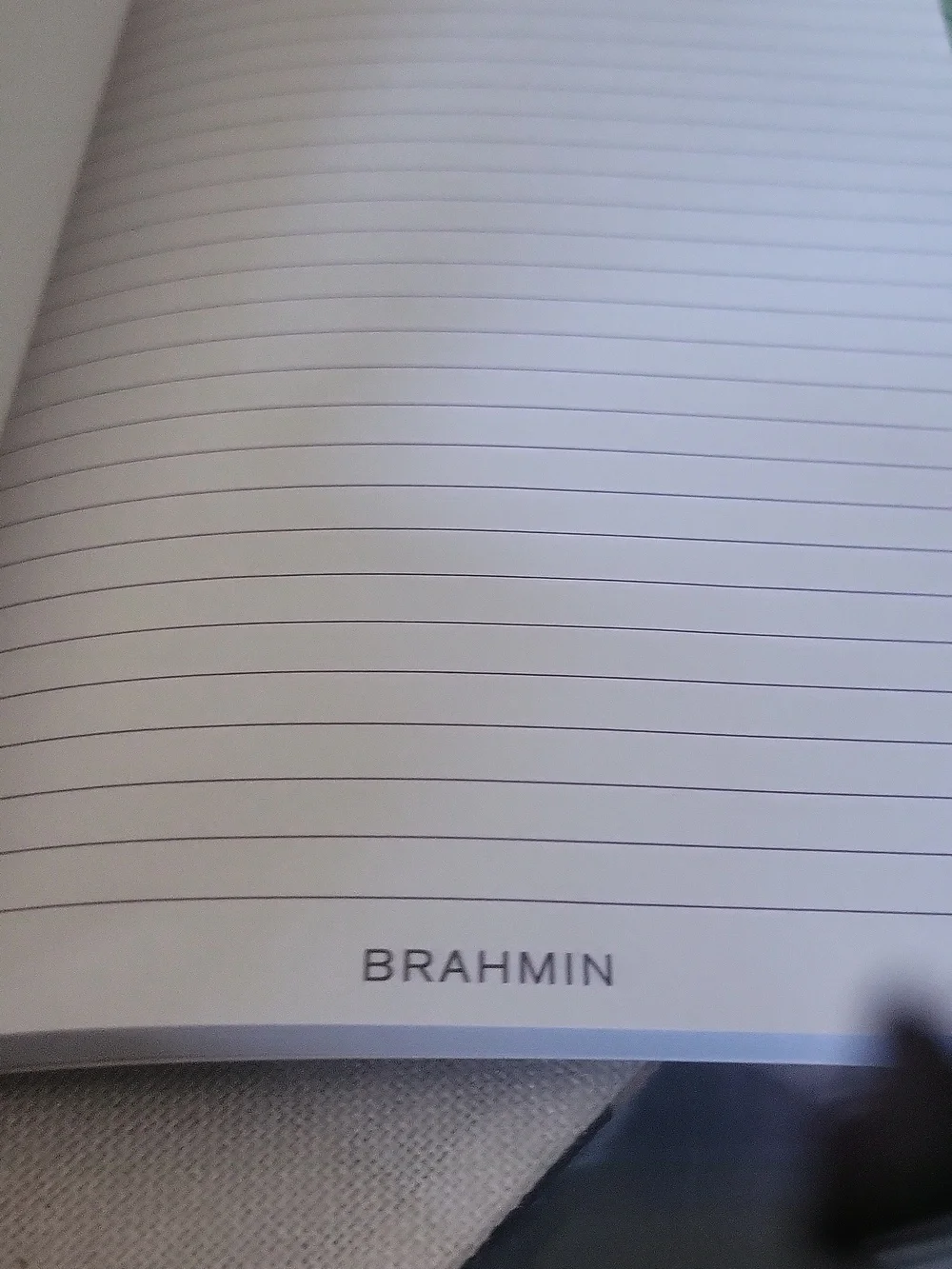 Brahmin Duo Pen @ Leather Journal  Filled With Paper Two Sides Inside Extra Book